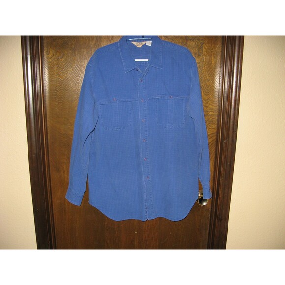 Cabela's 1990s Button Down Blue Denim LS Shirt Gun Label Tag Mens Size XL - Picture 1 of 4